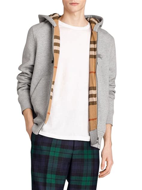 burberry men's hoodie sale|burberry men's half zip pullover.